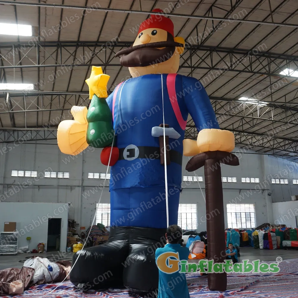 Inflatable Yukon Cornelius with Tree